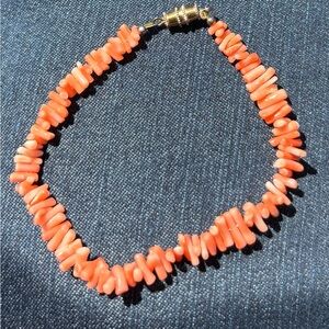 Vintage Rare Angel Skin Coral Bracelet – Highly Sought-After Natural Coral, 8”